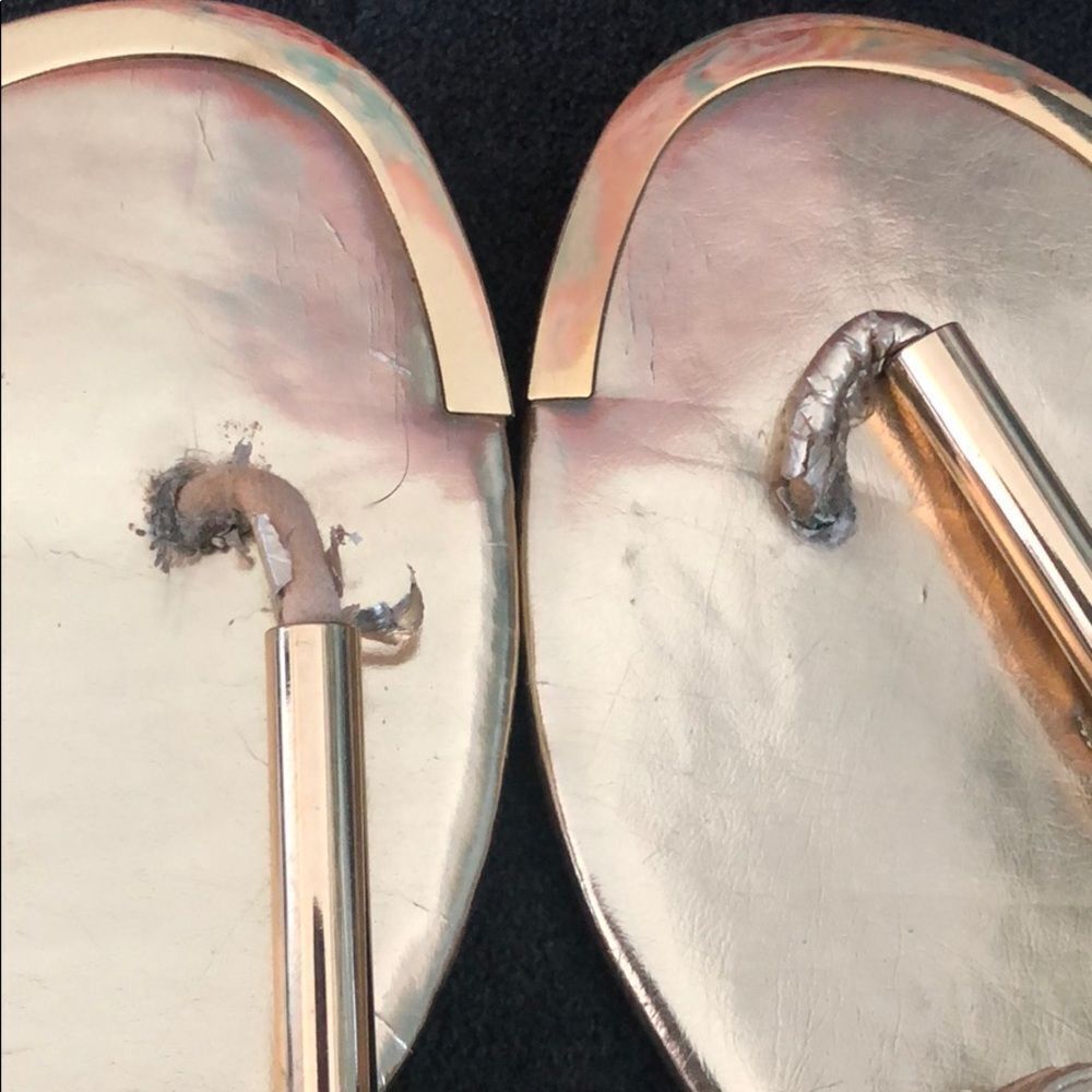 Gold Dolce Vita Sandals - Size 8 - Good Condition - Picture 2 of 4